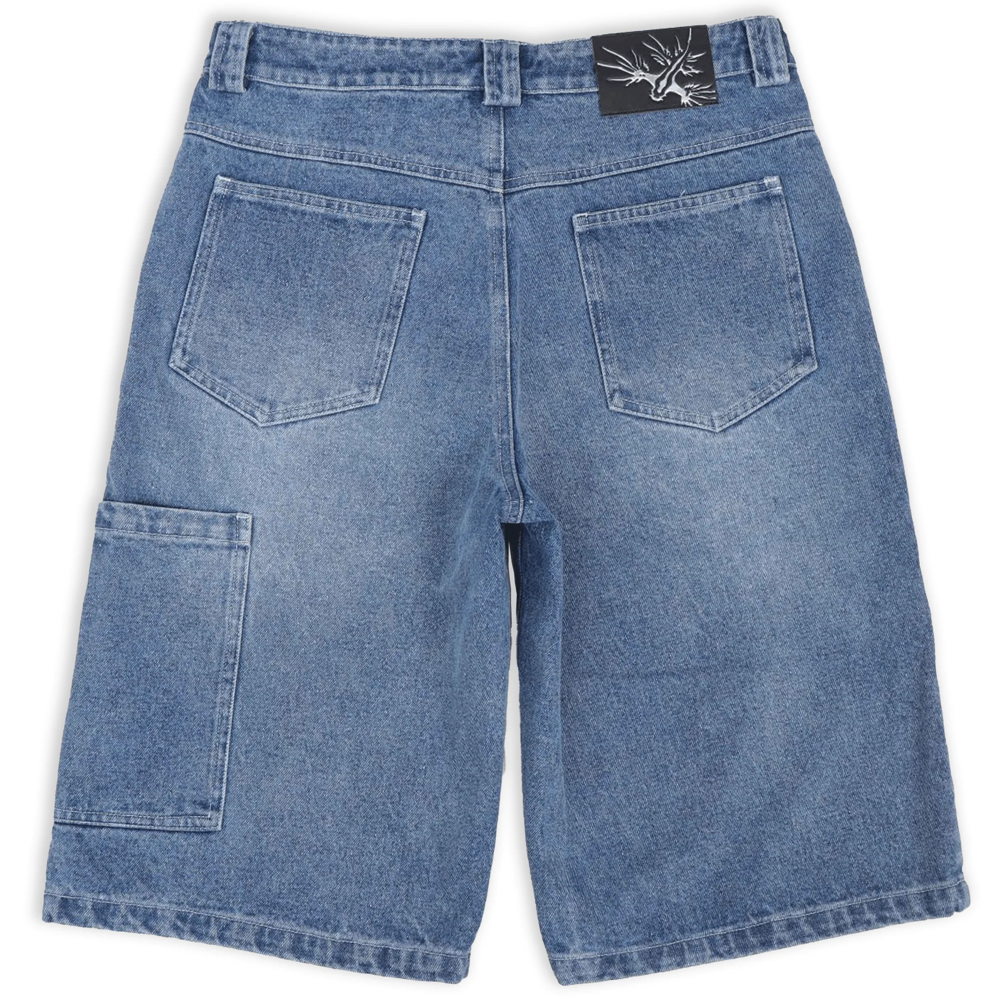 Blue Chrome Jorts - Image 3