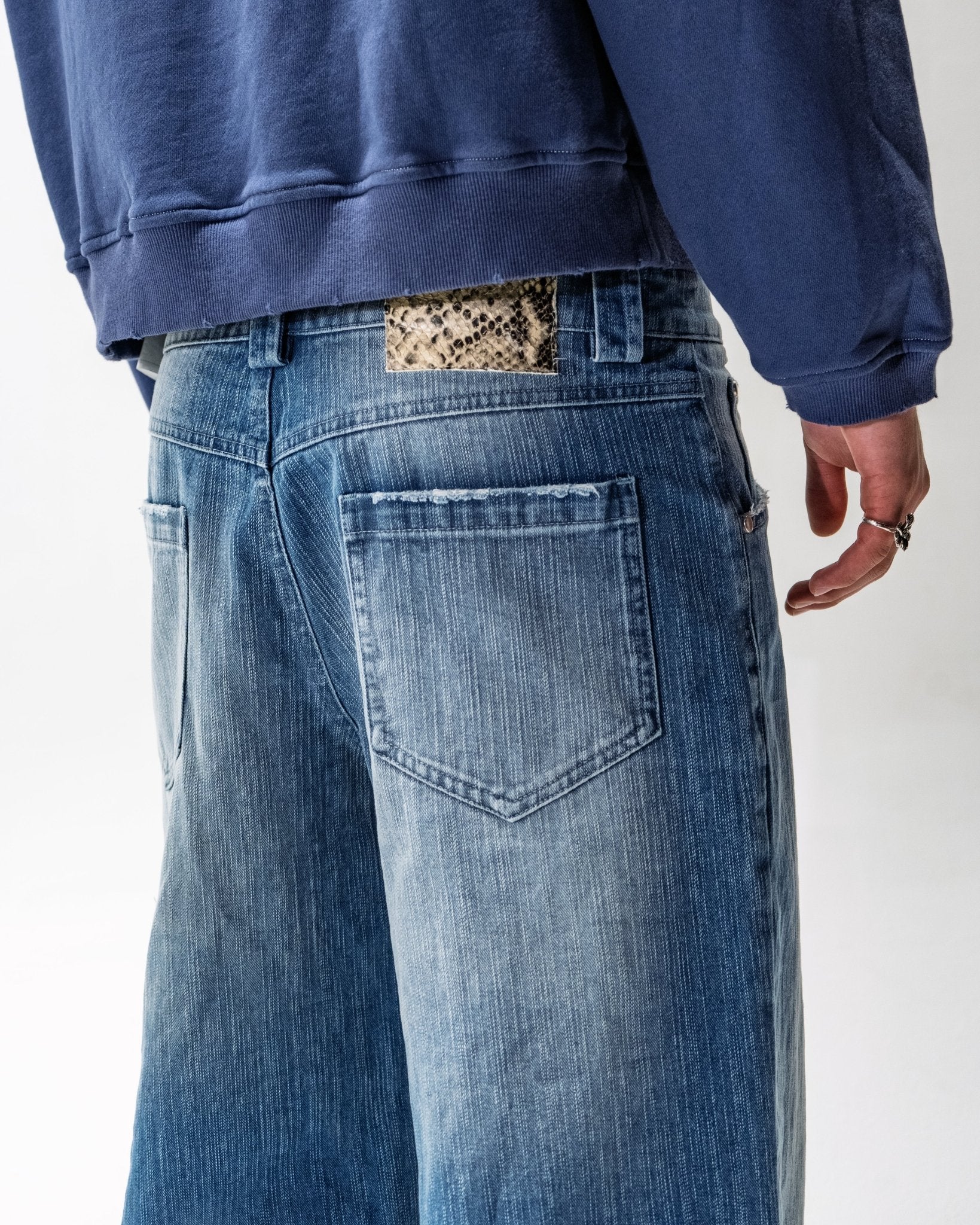Vintage Blue Slub Denim - Image 3
