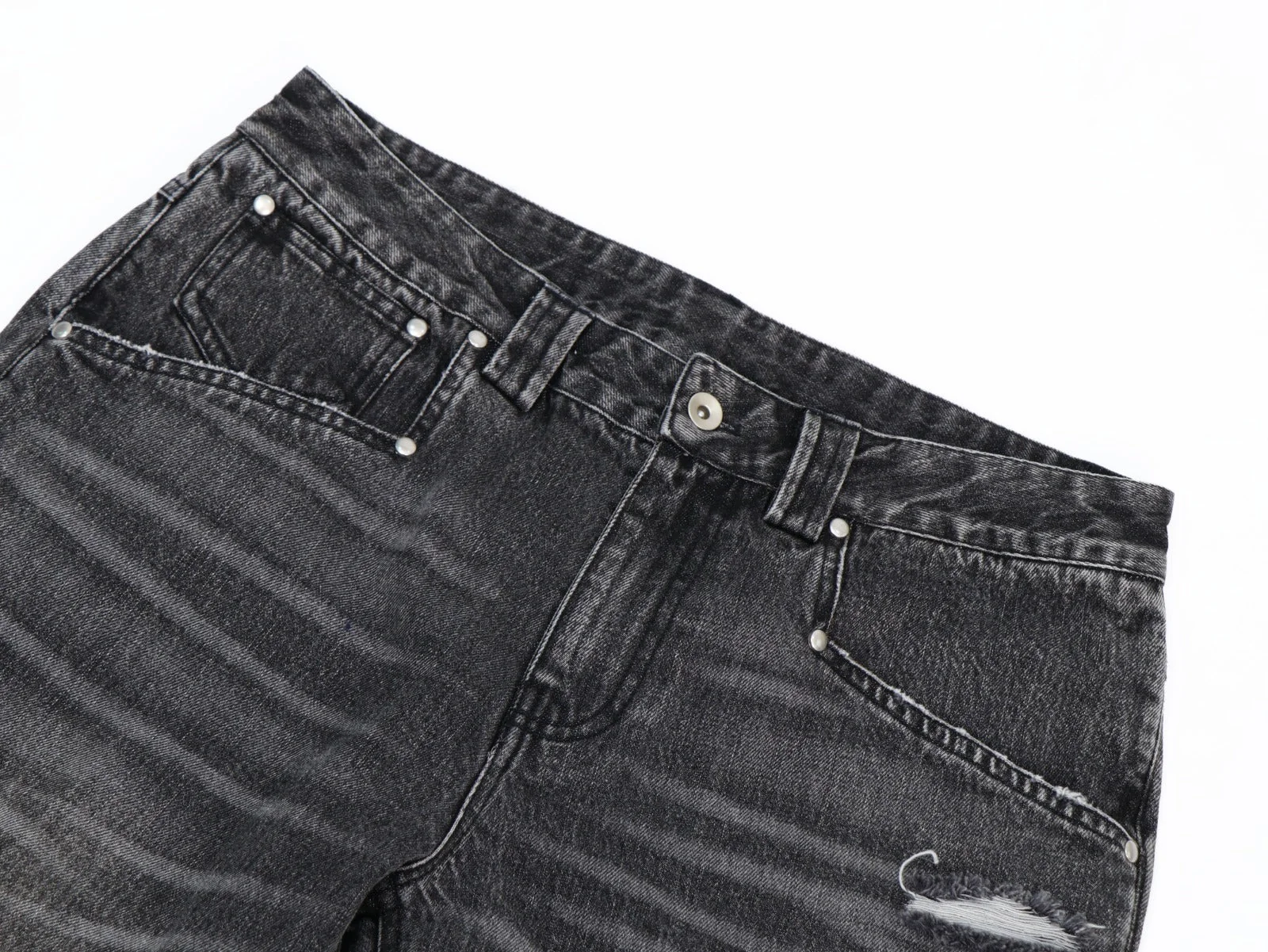 Black Repaired Selvedge Bootcut - Image 9