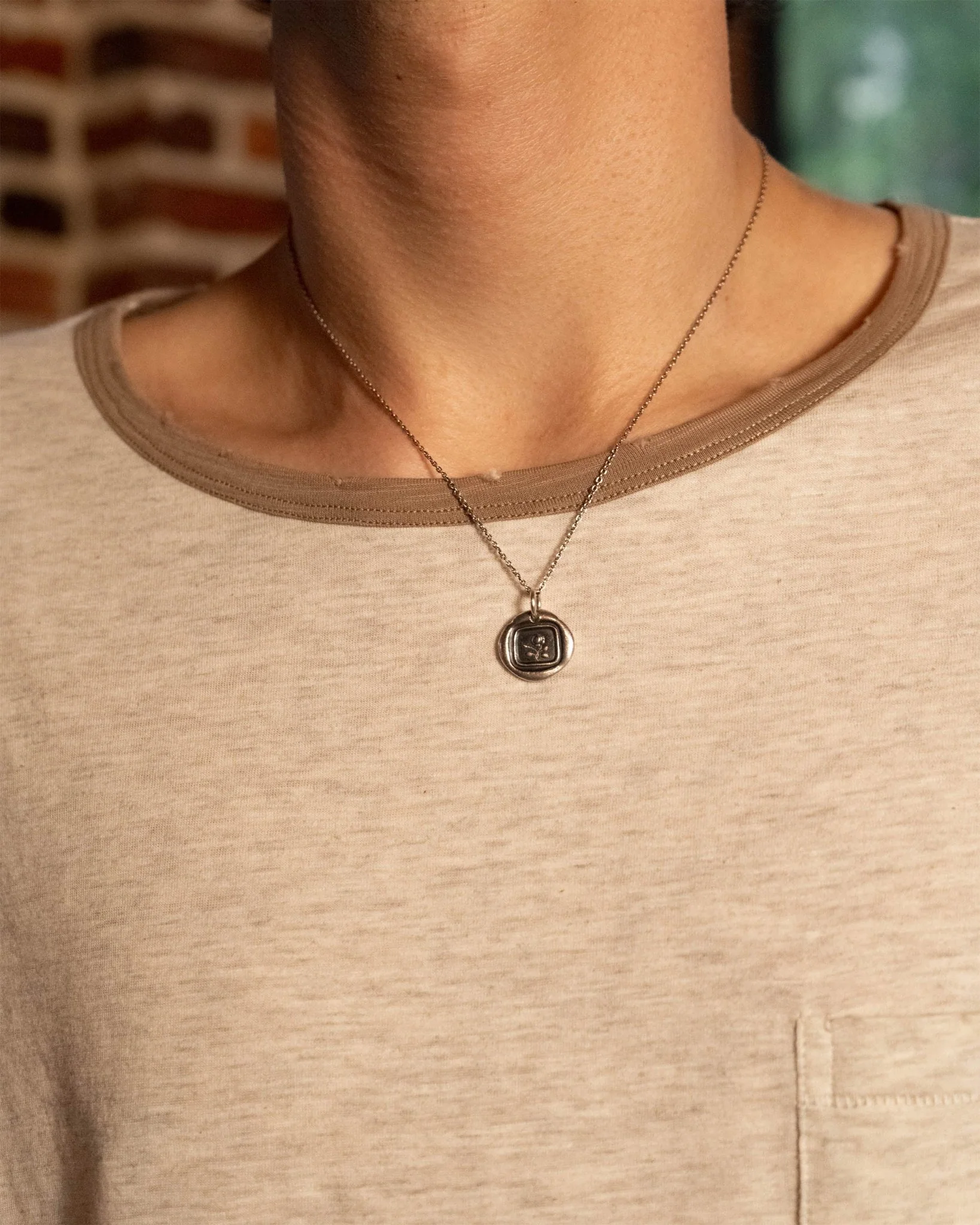 Oatmeal Ringer Tee - Image 3