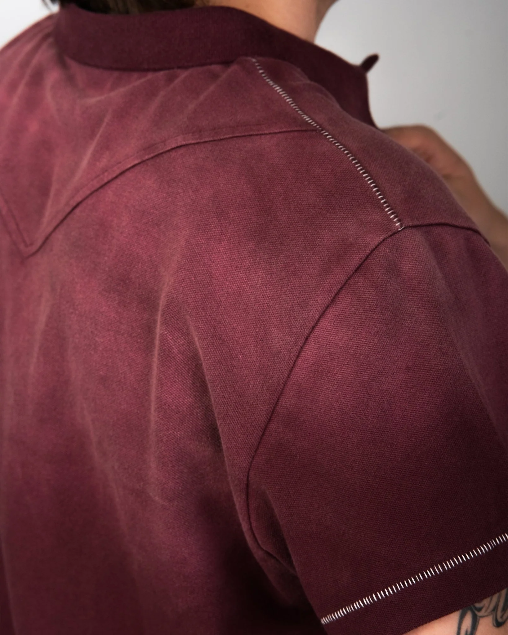 Sunfaded Red Polo - Image 4
