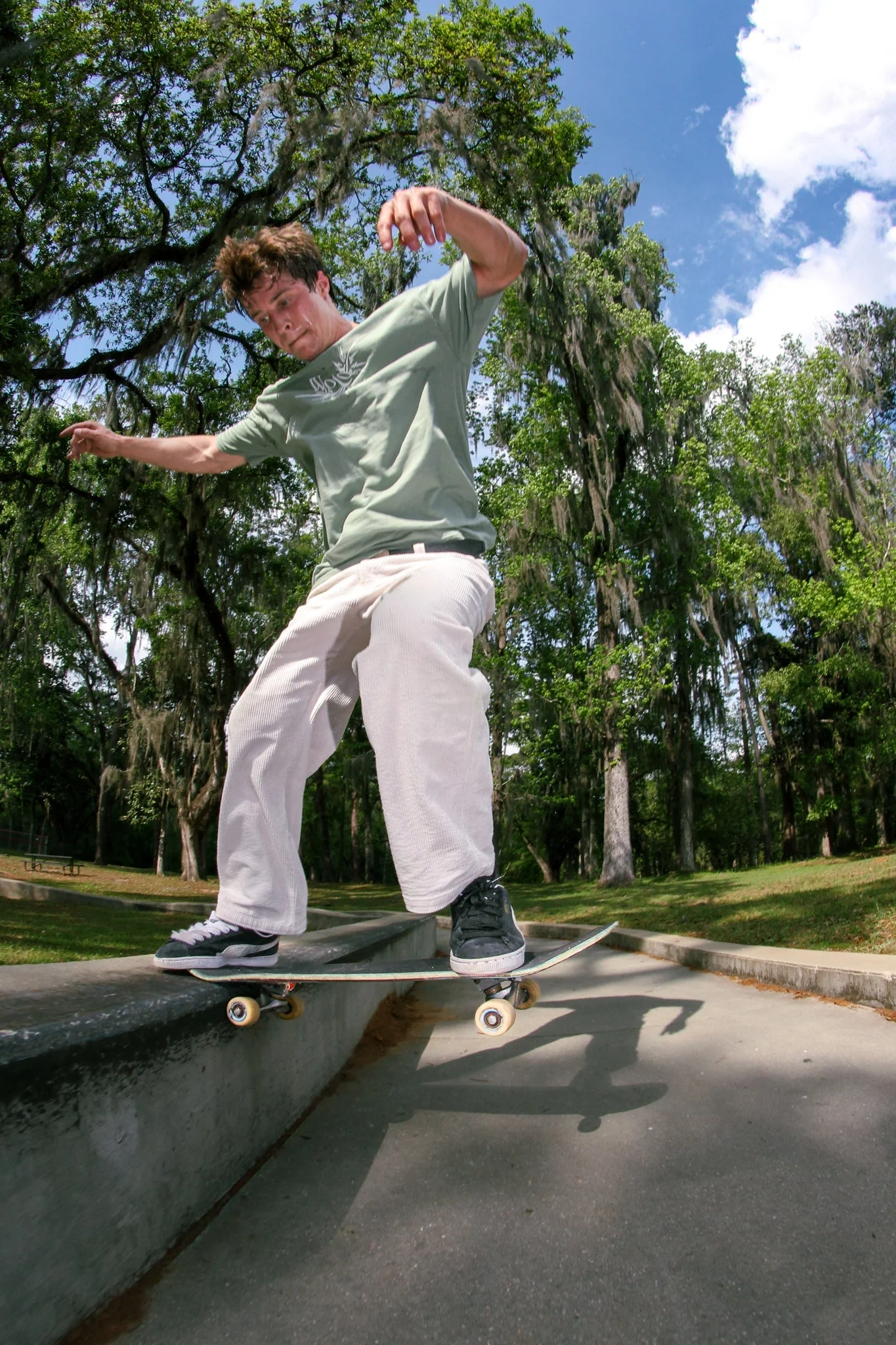 White Corduroy Skate Pants - Image 8